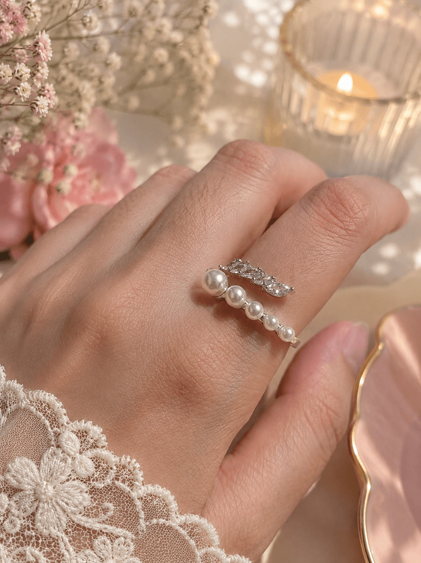 Beautiful AD Pearl Ring ❤️